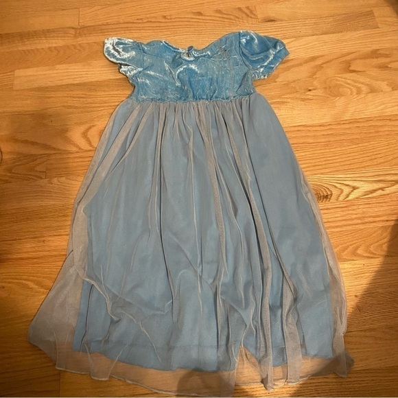 Disney Cinderella Dress Nightgown XS 4/5 Pajama Blue - Picture 5 of 7